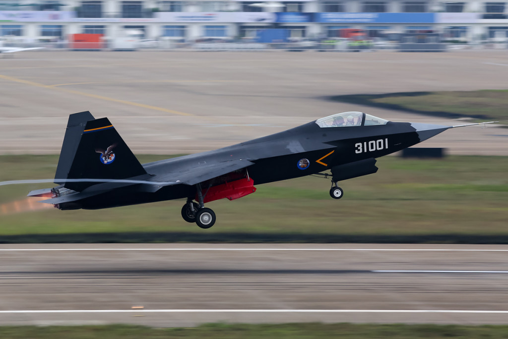 The Shenyang J-31 Gyrfalcon is one of China's two next-generation fighter programs. According to Jane's Pakistan reportedly expressed interest in 36-40 FC-31, the export variant of the J-31 Gyrfalcon. Photo credit: Russavia via Wikipedia