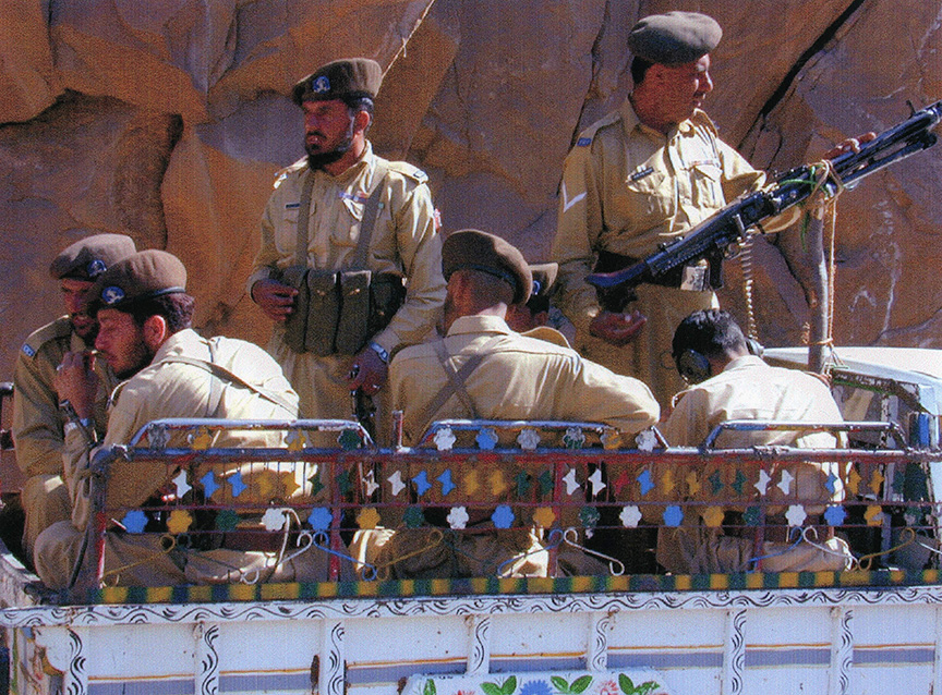 The Frontier Corps being deployed in one of Pakistan's earlier forays into FATA.
