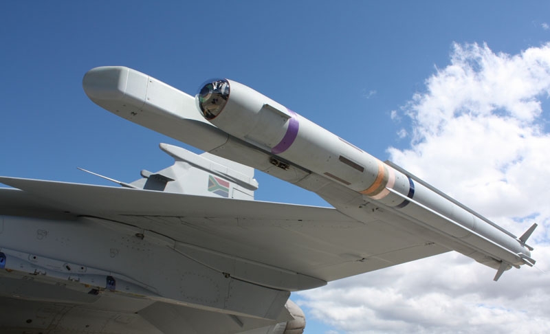 The Denel Dynamics A-Darter, a 5th-generation within visual range air-to-air missile. Photo credit: Denel Dynamics