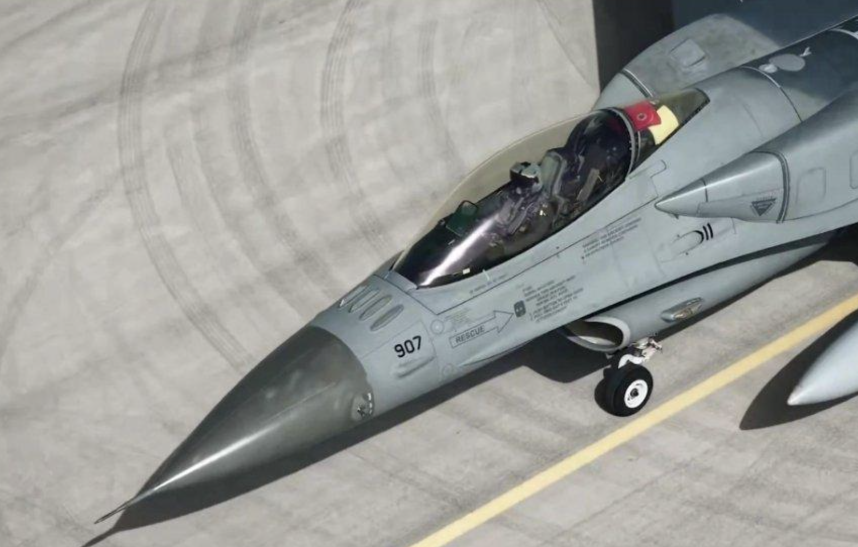 Pakistan Air Force F-16C Block 52 fighter.