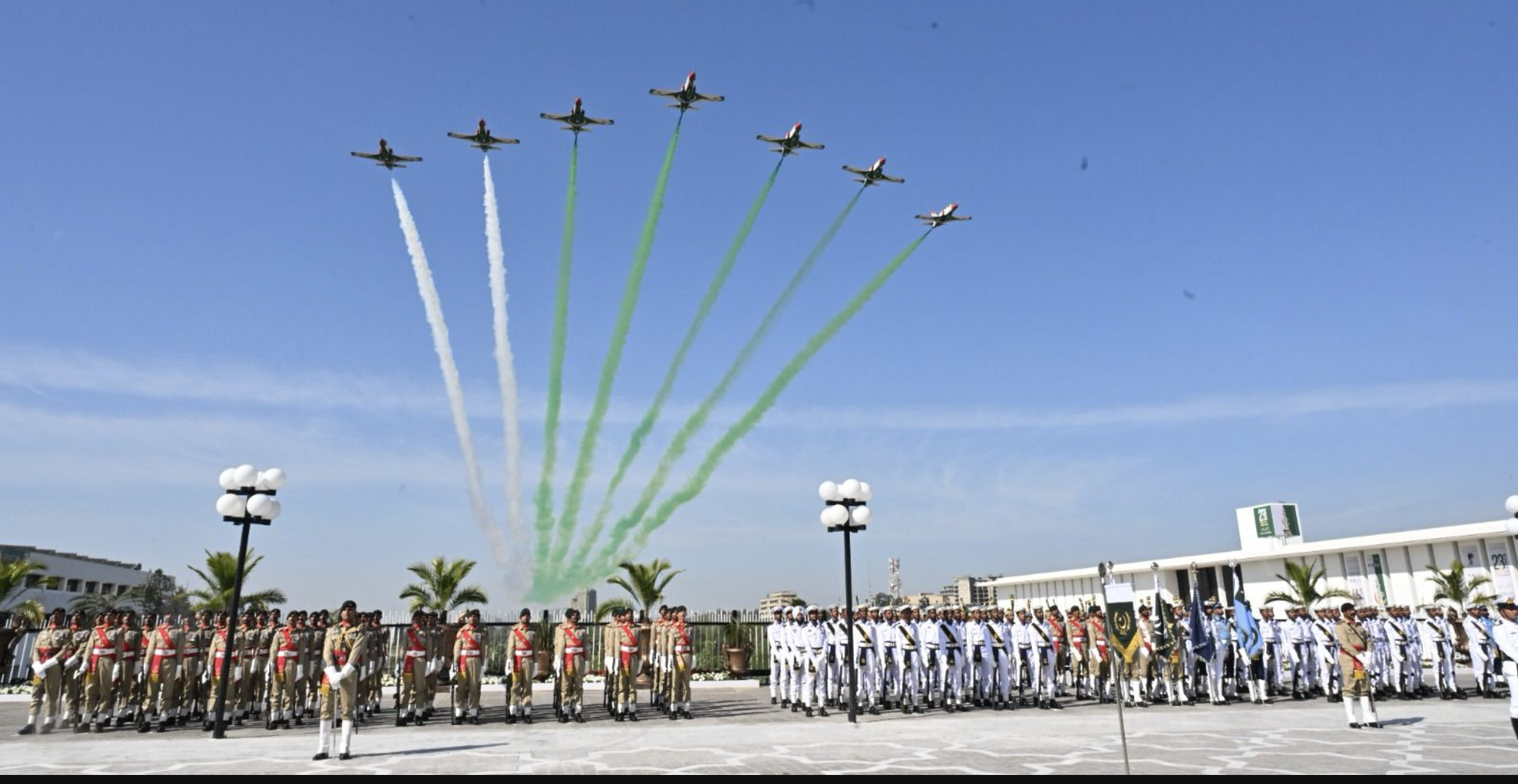 Pakistan Military - Army, Air Force, and Navy forces.