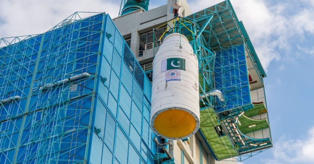 Pakistan's PRSC electro-optical satellite launch via SUPARCO.