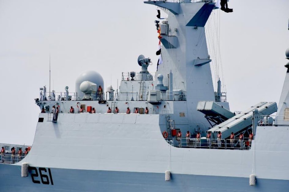 Tughril-class frigate launching CM-302 supersonic anti-ship cruise missile.