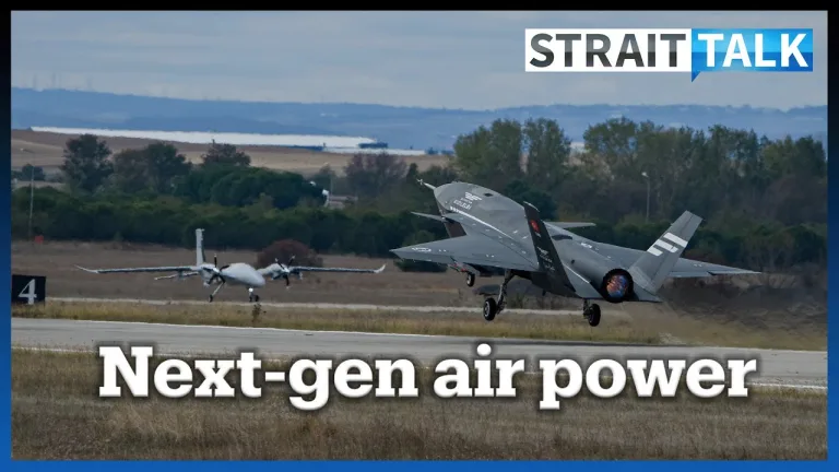 TRT World Strait Talk interview about the Kizilelma unmanned fighter