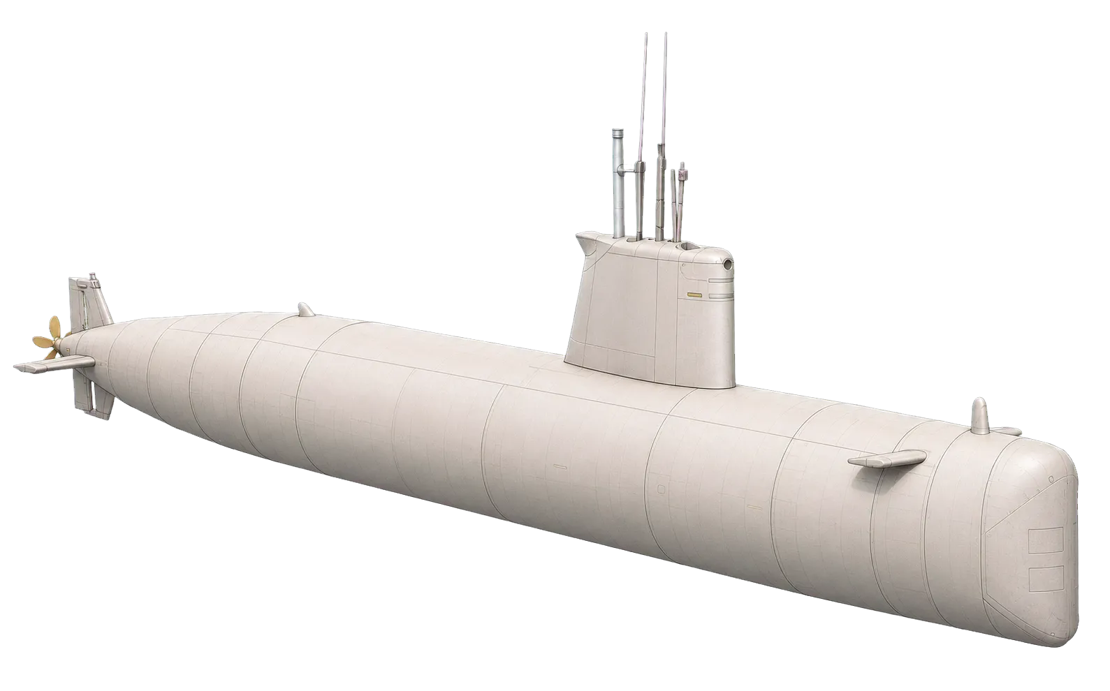 Technical editorial rendering of Khalid-Class Agosta 90B