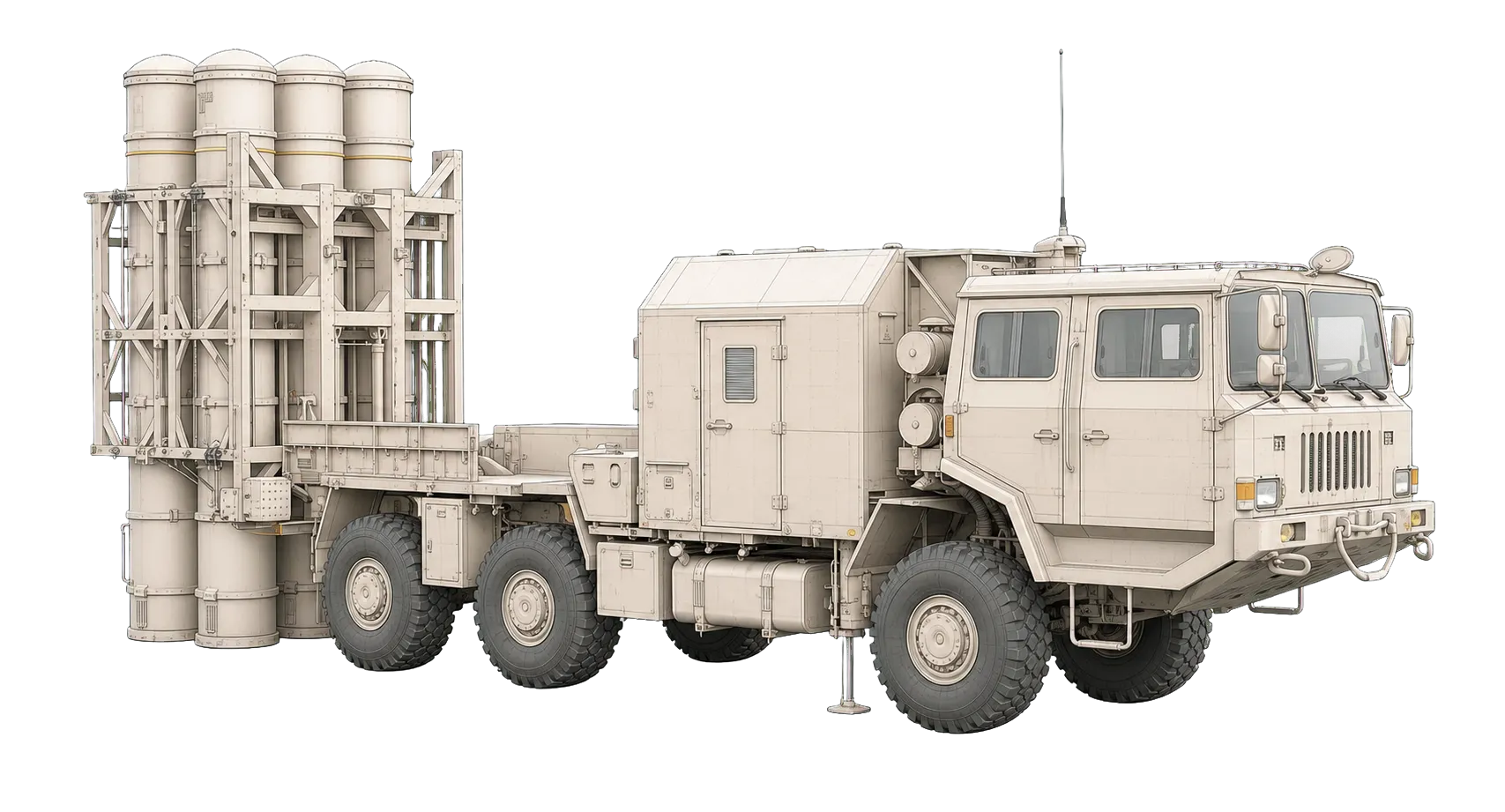 Technical editorial rendering of HQ-16 / LY-80 Family