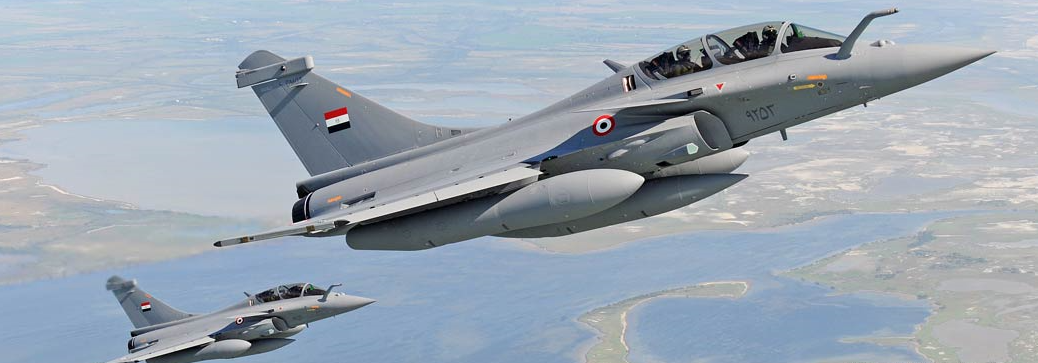 Two Egyptian Rafales, part of the order of 24 aircraft from France. Photo credit: Dassault Aviation.
