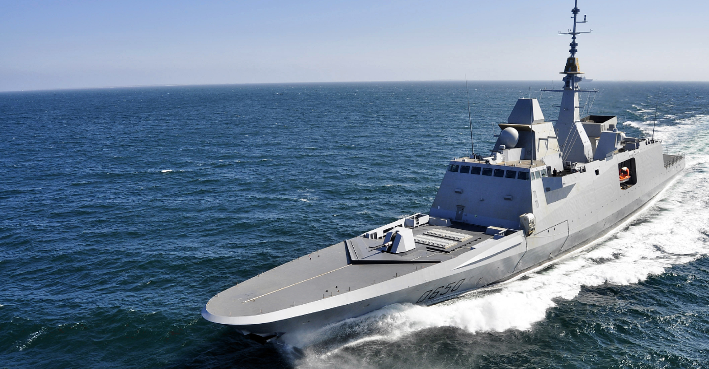 The FREMM multi-mission frigate designed and built by the French shipbuilding company DCNS.