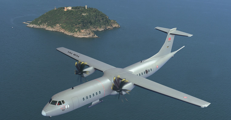 A concept image of the ATR-72 MPA with Turkish Navy livery. The Pakistan Navy bought 2 ATR-72-500s and in April 2015 requested funds from the government to have them converted into the ATR-72 MPA platform.