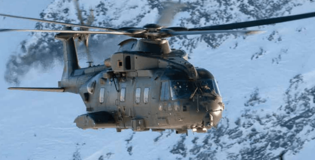 Leonardo-Finmeccanica AW101 utility helicopter. Photo credit - Leonardo - Quwa