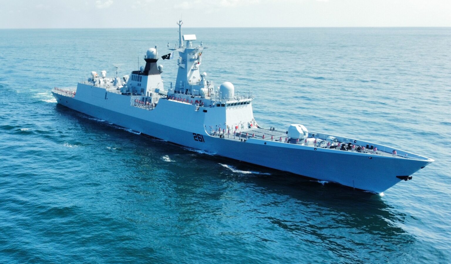 Pakistan Navy Tughril-Class (also known as Type 054A/P) multi-mission frigate. This photo shows the PNS Tughril.