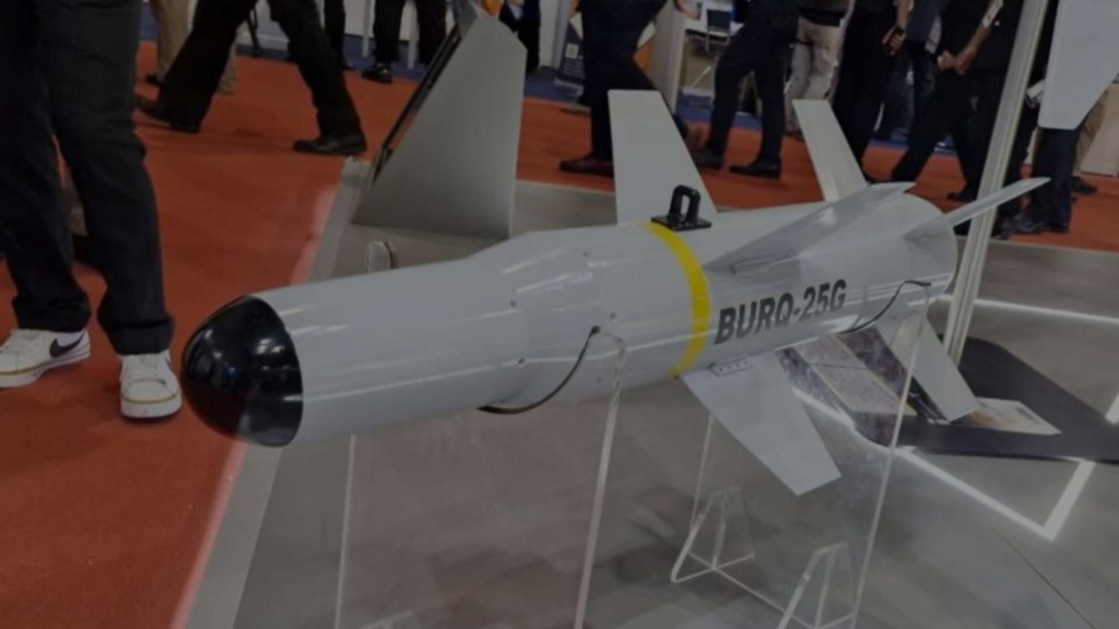 Photo of the GIDS BURQ-25G air-to-surface missile.