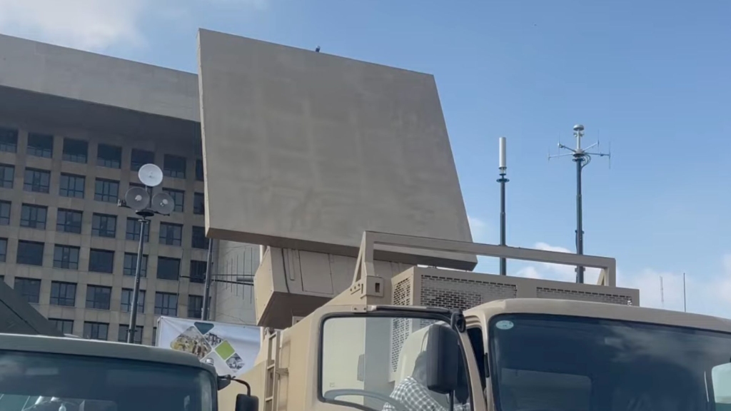 Photo of the NRTC AM-350S Air Surveillance Radar taken in Karachi, Pakistan.