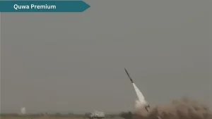 Hero image for an article on the recent test firing of the Abdali missile system by Pakistan in May 2025.