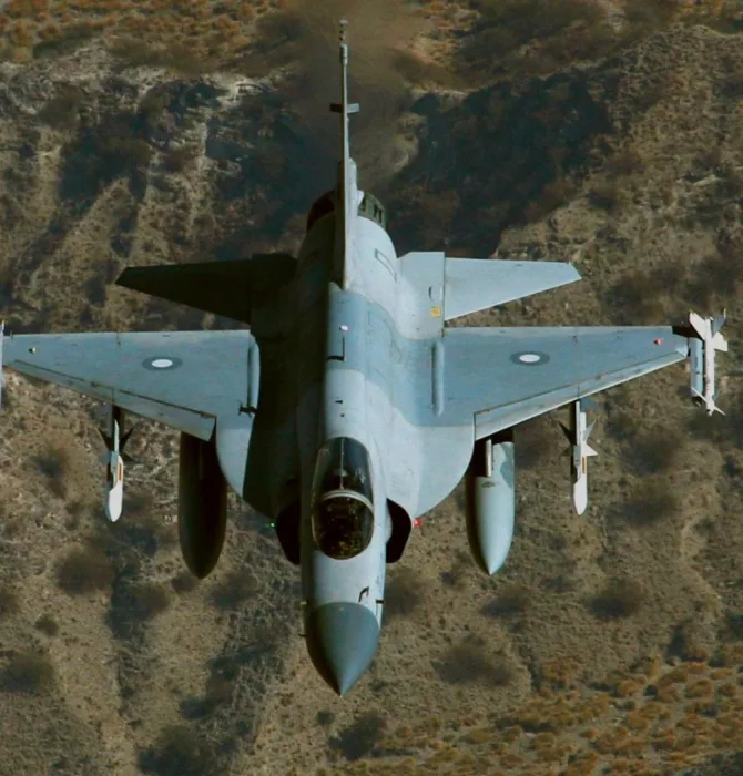 Photo of a Pakistan Air Force JF-17 Thunder fighter.