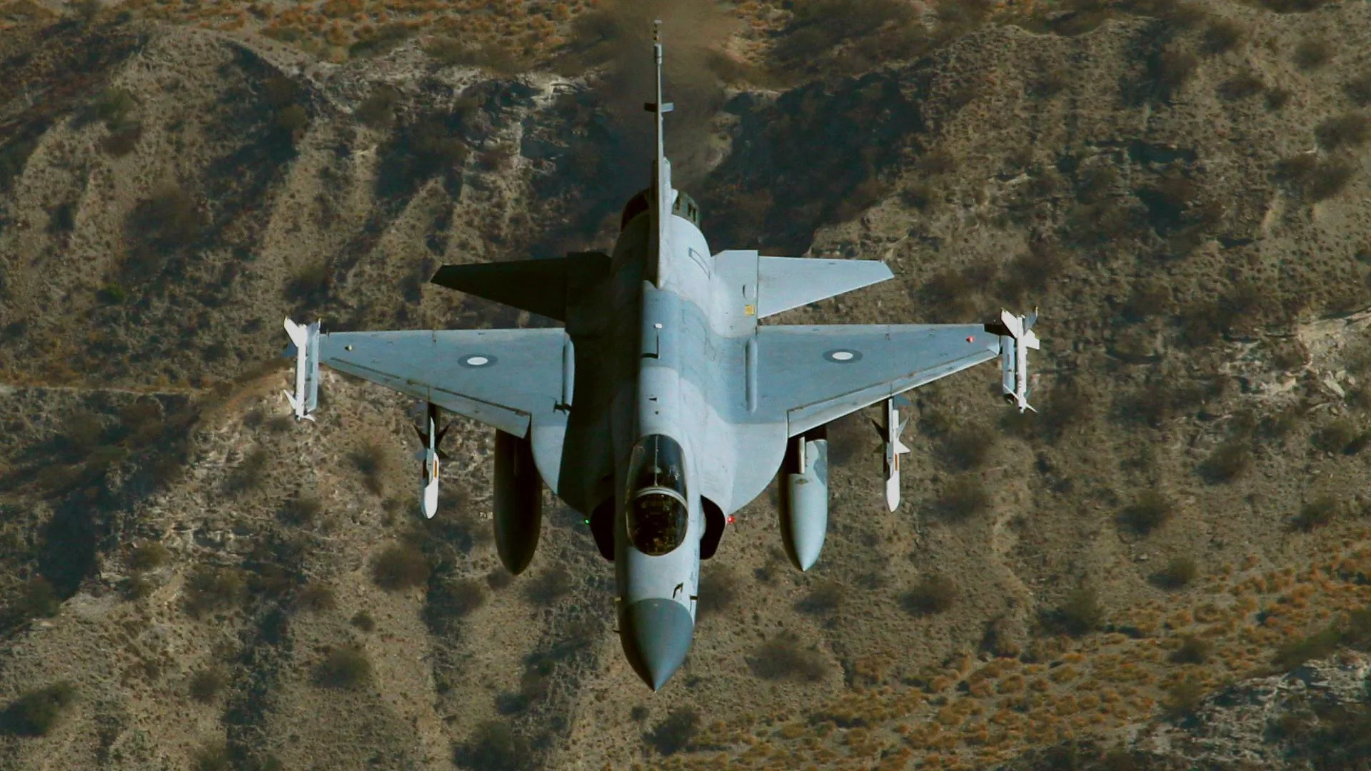 Photo of a Pakistan Air Force JF-17 Thunder fighter.