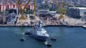 Photo of a Pakistan Navy MILGEM or Babur-class corvette.