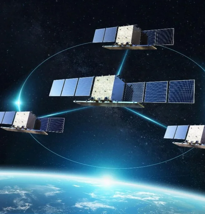 Illustration of the PIESAT constellation satellite.