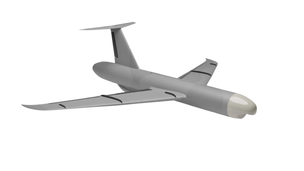 Woot-Tech Nimbus 2K - Quwa Illustration of the Woot-Tech Nimbus 2K loitering munition.