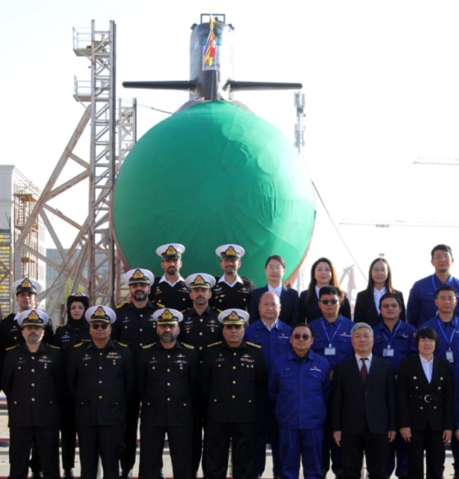 Photo of the Pakistan Navy's fourth Hangor-class submarine, PNS/M Ghazi