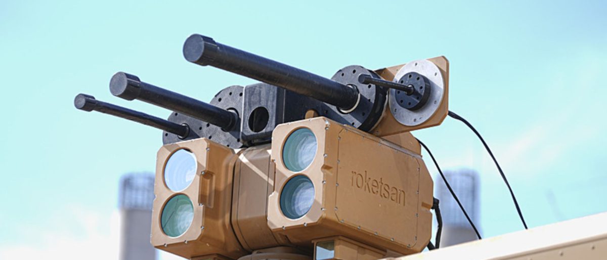 Photo of the Roketsan ALKA Counter-Unmanned Aerial System. Photo used as a hero image for article on the Pakistan Navy releasing a tender for two high-energy laser systems.