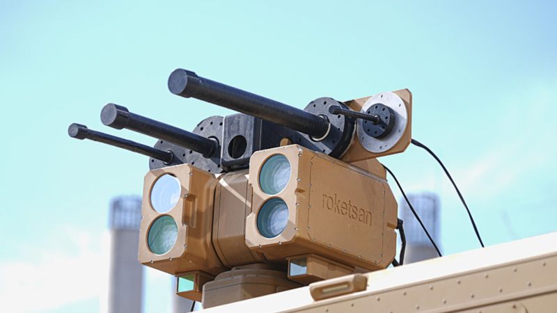 Photo of the Roketsan ALKA Counter-Unmanned Aerial System. Photo used as a hero image for article on the Pakistan Navy releasing a tender for two high-energy laser systems.