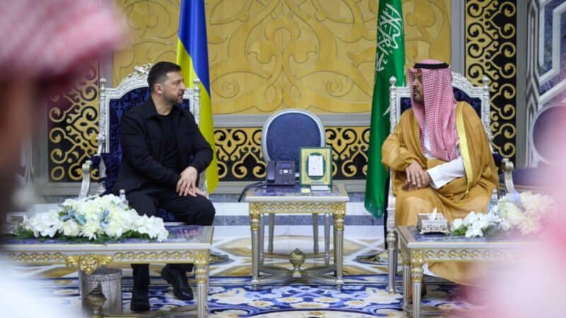 Photo of Ukrainian and Saudi leaders