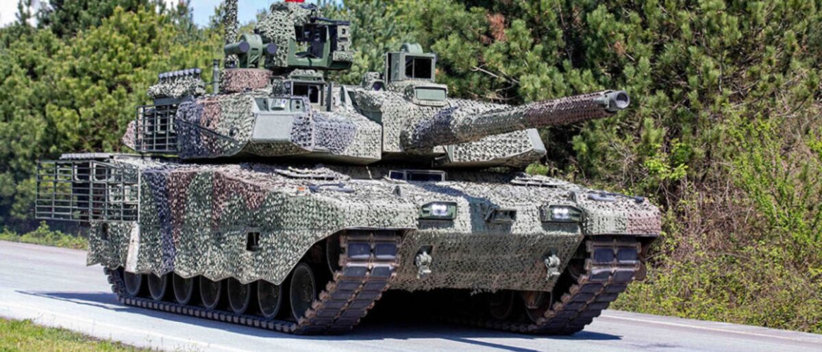 Photo of a Turkish Altay main battle tank.