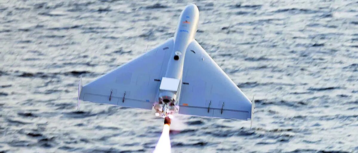 Photo of a LUCAS One-Way Attack Drone
