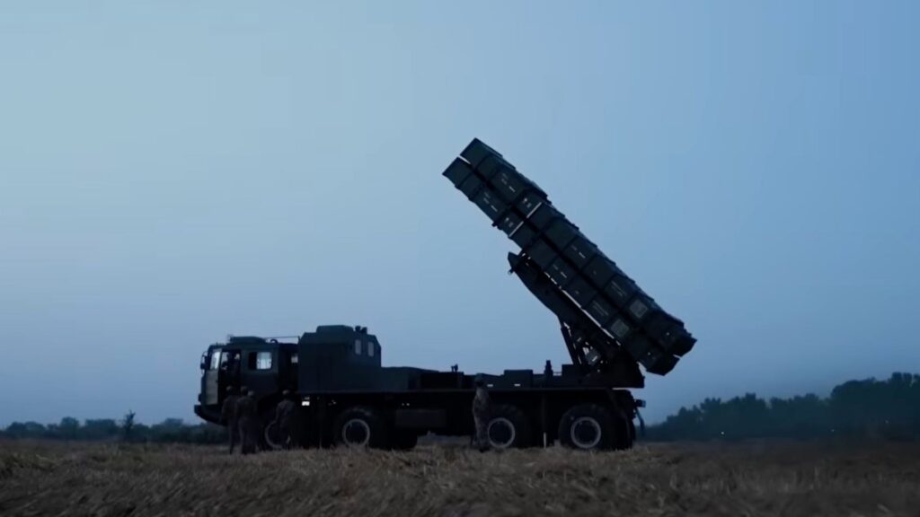 Photo of a Pakistan Army Fatah-1 missile launcher.