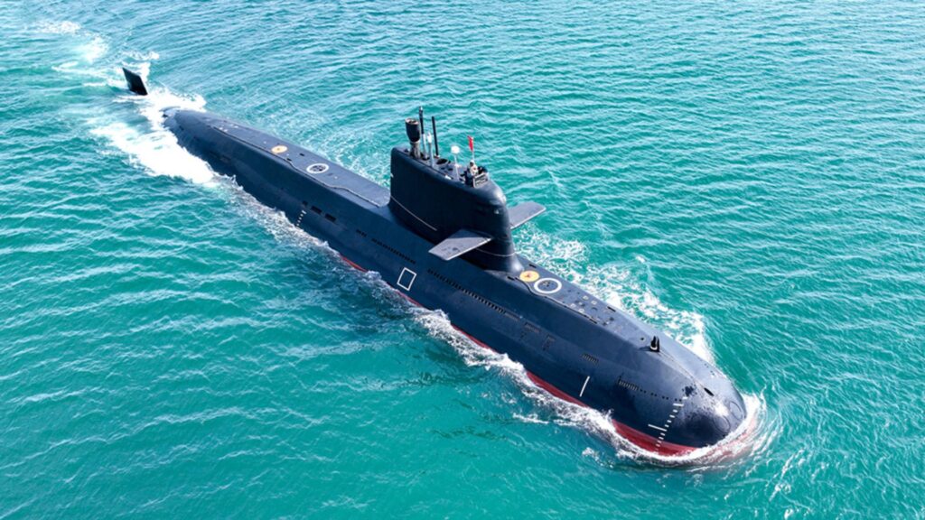 People's Liberation Army Navy Type 039B submarine. Photo used as a hero image for an article on the Pakistan Navy's induction of the Hangor-class submarine.