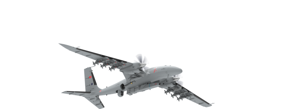 Bayraktar Akıncı UCAV in flight. Photo: Baykar Technologies