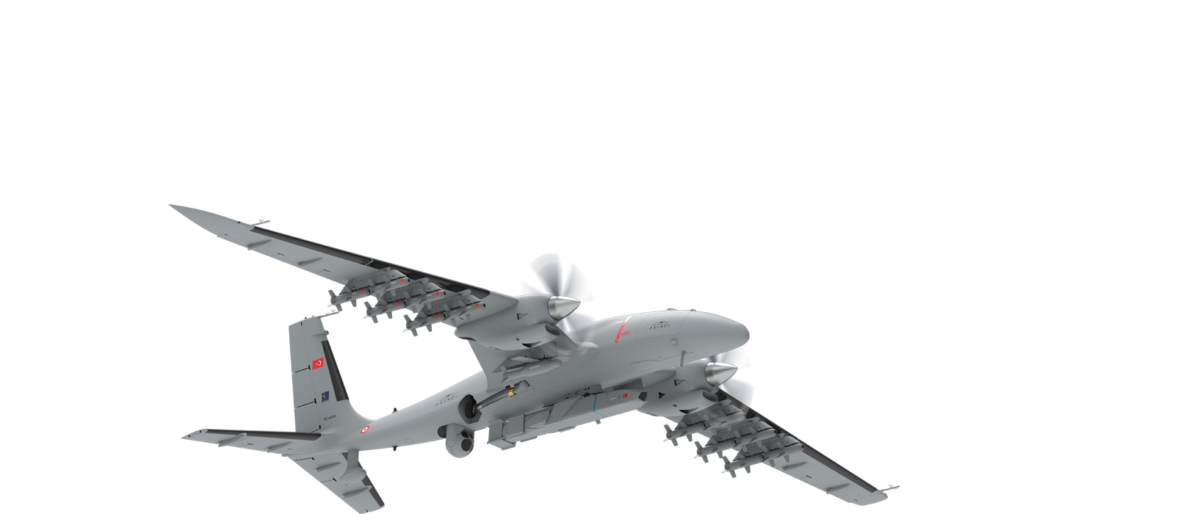 Bayraktar Akıncı UCAV in flight. Photo: Baykar Technologies
