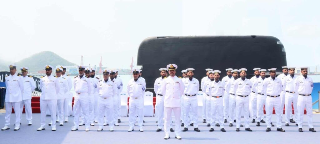 Pakistan Navy Hangor-class submarine PNS/M Hangor at commissioning ceremony in Sanya China April 2026
