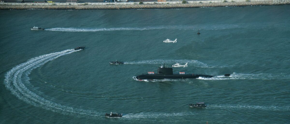 Photo of PNS/M Hangor, the lead Hangor-class submarine, arriving in Pakistan on 11 June 2026