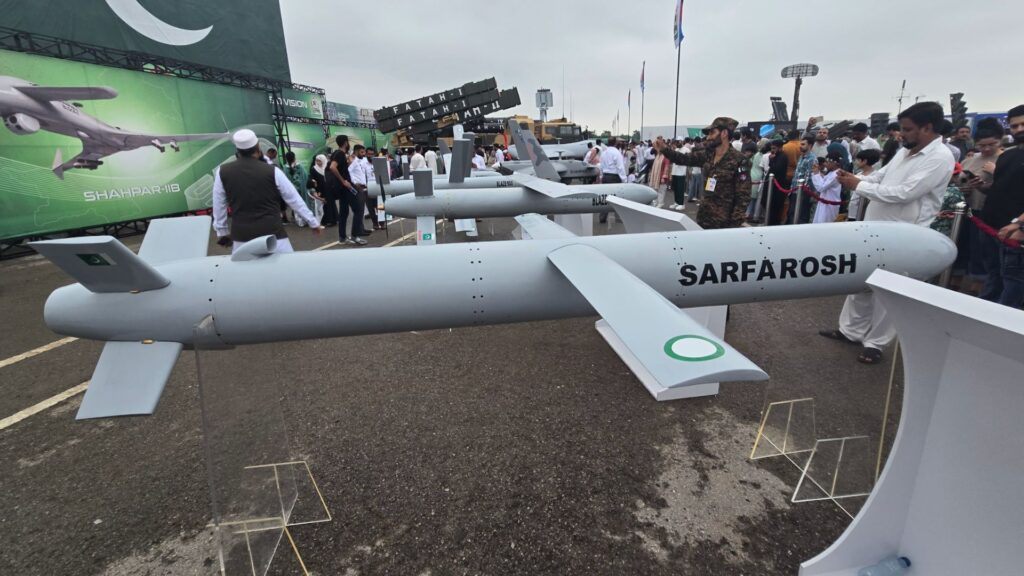 Photo of a GIDS Sarfarosh cruise missile on 14 August 2025