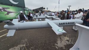 Photo of a GIDS Sarfarosh cruise missile on 14 August 2025
