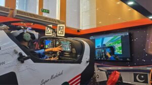 Photo of FSDC's simulator for the Super Mushshak trainer.