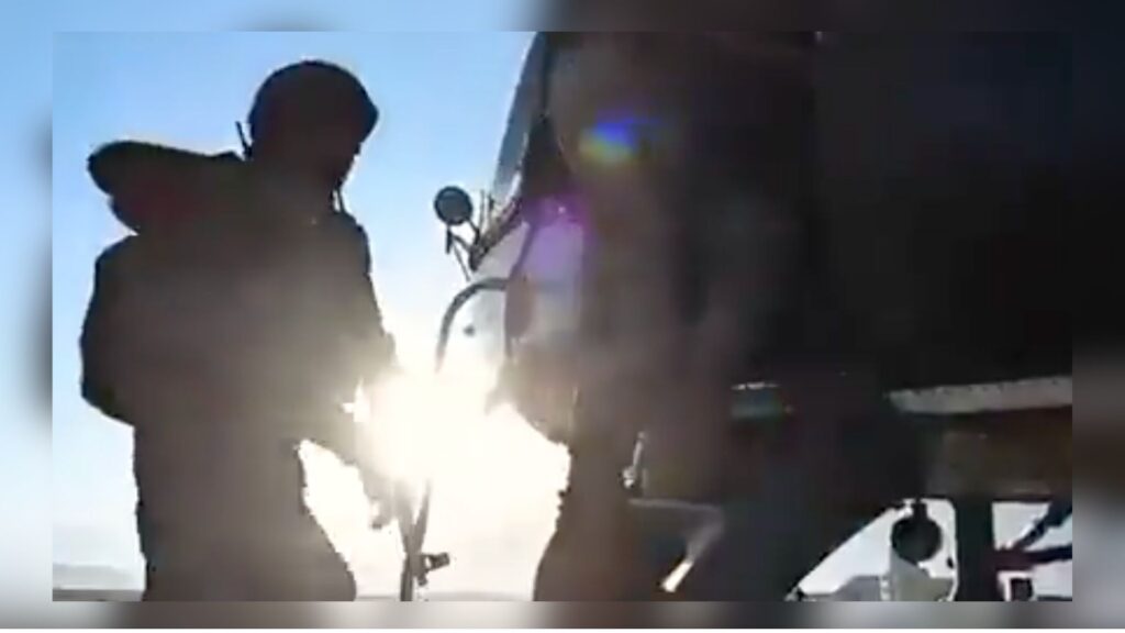 Video still from footage released by the Pakistan Army documenting Operation Shaban