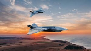 Illustration of the Storm Fighter unmanned combat aerial vehicle
