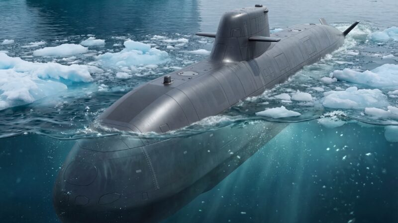 Rendering of the TKMS HDW Class 212CD submarine selected for the Canadian Patrol Submarine Project