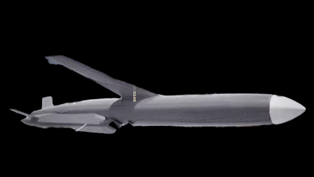 Render of Veda Aeronautics' Sureshastra Mk1 jet-powered loitering munition