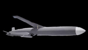 Render of Veda Aeronautics' Sureshastra Mk1 jet-powered loitering munition