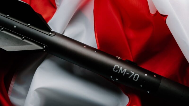 North Vector Dynamics CM-70 counter-UAS interceptor missile, the ITAR-free Canadian surface-to-air weapon developed in Calgary for Group I to III drone threats