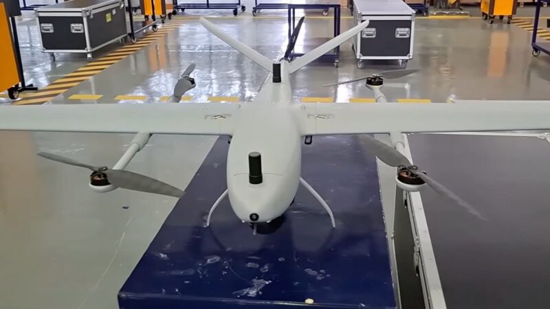 Heavy Industries Taxila R-020 vertical-take-off-and-landing (VTOL) drone.