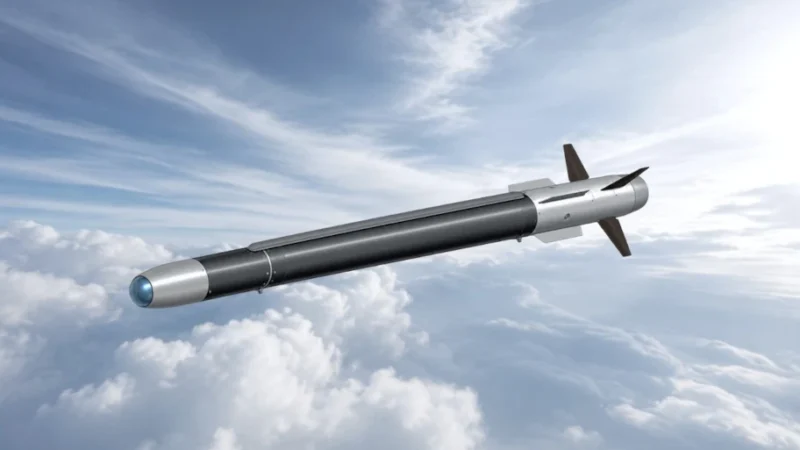 MBDA Counter Mass Interceptor (CMI) on its Surface-Launched ASRAAM launcher. © MBDA